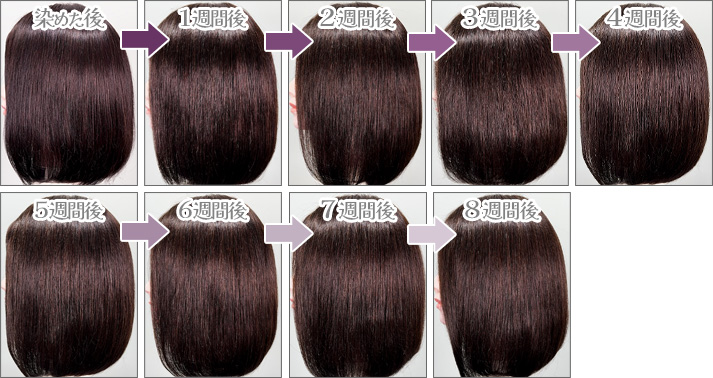 チェリーピンク茶髪ベース退色